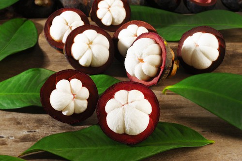 asian tropical mangosteen fruit